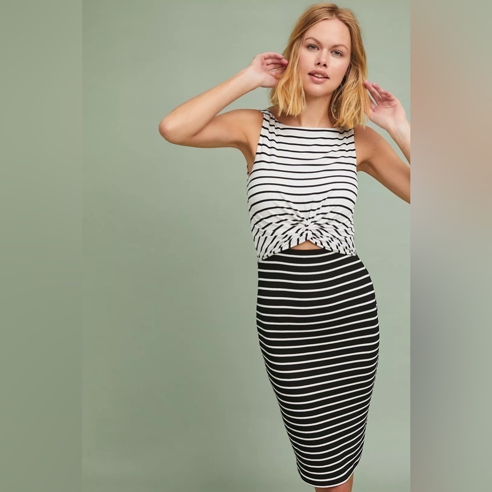 XL TwoToned Stripe Column Dress
Bailey 44 anthropology fitted baloney sleeveless